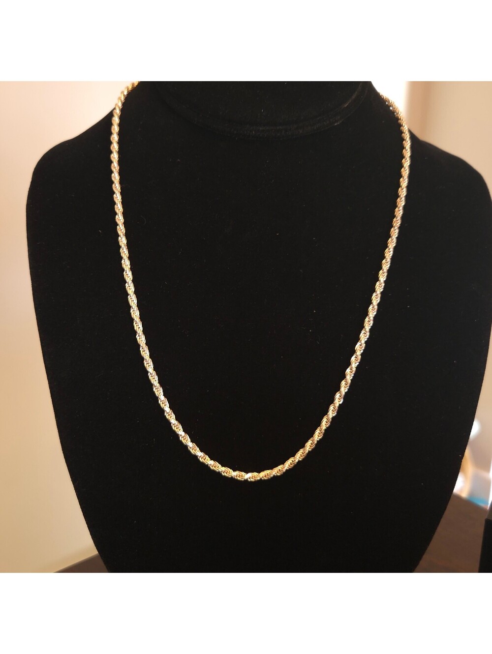 Italian Sterling Silver 22" Diamond-cut Rope Chain